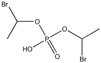 Phosphoric acid hydrogen bis(1-bromoethyl) ester,,结构式