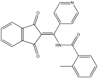 2-[(2-Methylbenzoylamino)-4-pyridylmethylene]indane-1,3-dione