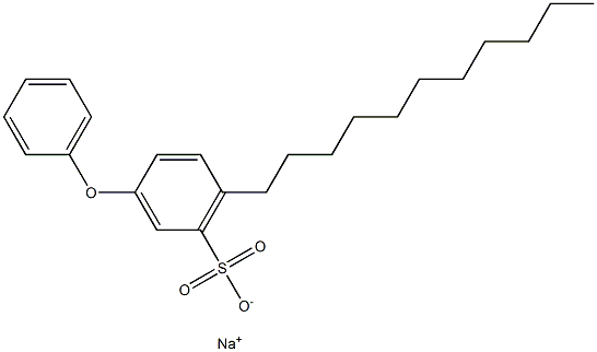 3-Phenoxy-6-undecylbenzenesulfonic acid sodium salt,,结构式