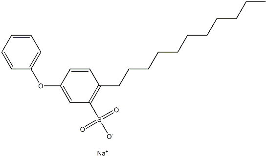 3-Phenoxy-6-undecylbenzenesulfonic acid sodium salt Structure