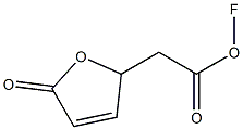 2,5-Dihydro-5-oxo-2-fluorofuran-2-acetic acid Struktur