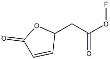 2,5-Dihydro-5-oxo-2-fluorofuran-2-acetic acid Structure