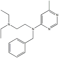 N-Benzyl-N',N'-diethyl-N-(6-methyl-4-pyrimidinyl)ethylenediamine Struktur