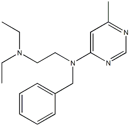 N-Benzyl-N',N'-diethyl-N-(6-methyl-4-pyrimidinyl)ethylenediamine Structure