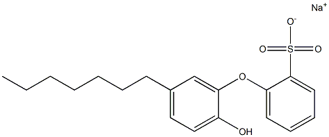 2'-Hydroxy-5'-heptyl[oxybisbenzene]-2-sulfonic acid sodium salt,,结构式