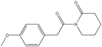 1-(4-Methoxybenzylcarbonyl)piperidin-2-one Structure