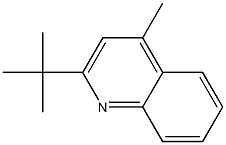 2-tert-ブチル-4-メチルキノリン 化学構造式