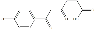 (Z)-4,6-Dioxo-6-(4-chlorophenyl)-2-hexenoic acid Structure