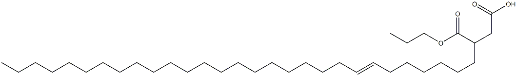 3-(7-Nonacosenyl)succinic acid 1-hydrogen 4-propyl ester 结构式