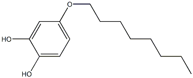 4-Octyloxypyrocatechol 结构式