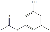Acetic acid 3-hydroxy-5-methylphenyl ester Struktur