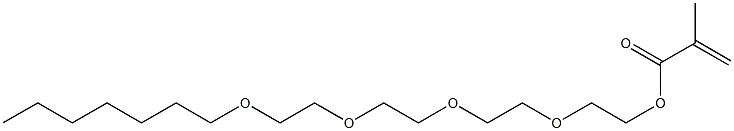 Methacrylic acid 2-[2-[2-(2-heptyloxyethoxy)ethoxy]ethoxy]ethyl ester Structure