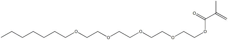 Methacrylic acid 2-[2-[2-(2-heptyloxyethoxy)ethoxy]ethoxy]ethyl ester 结构式