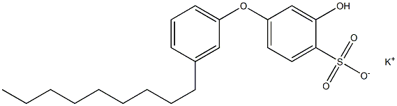 3-Hydroxy-3'-nonyl[oxybisbenzene]-4-sulfonic acid potassium salt,,结构式