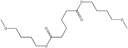 Hexanedioic acid bis(4-methoxybutyl) ester Structure