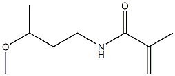 N-(3-Methoxybutyl)methacrylamide Structure