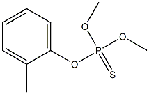 Thiophosphoric acid O,O-dimethyl O-[o-methylphenyl] ester,,结构式