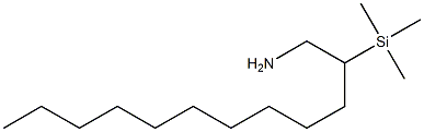 2-Trimethylsilyl-1-dodecanamine,,结构式