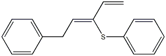 (3Z)-3-(Phenylthio)-5-phenyl-1,3-pentadiene Struktur