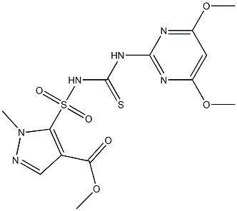 1-Methyl-5-[[(4,6-dimethoxypyrimidin-2-yl)thiocarbamoyl]sulfamoyl]-1H-pyrazole-4-carboxylic acid methyl ester