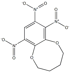 2,3,4,5-Tetrahydro-7,8,10-trinitro-1,6-benzodioxocin Structure