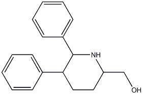 5,6-Diphenylpiperidine-2-methanol Structure