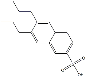 6,7-Dipropyl-2-naphthalenesulfonic acid Structure