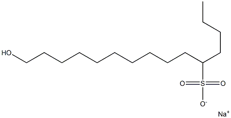 15-Hydroxypentadecane-5-sulfonic acid sodium salt