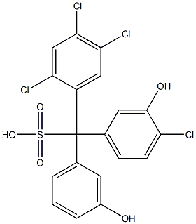 (4-Chloro-3-hydroxyphenyl)(2,4,5-trichlorophenyl)(3-hydroxyphenyl)methanesulfonic acid|