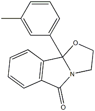 2,3-Dihydro-9b-(3-methylphenyl)oxazolo[2,3-a]isoindol-5(9bH)-one Struktur