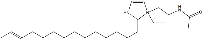 1-[2-(Acetylamino)ethyl]-1-ethyl-2-(12-tetradecenyl)-4-imidazoline-1-ium Structure