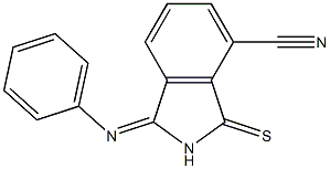 7-Cyano-2,3-dihydro-3-(phenylimino)-1H-isoindole-1-thione