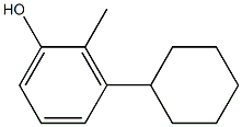 3-Cyclohexyl-2-methylphenol Struktur