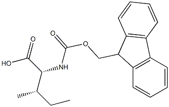 N-(9H-Fluoren-9-ylmethoxycarbonyl)-D-alloisoleucine Struktur