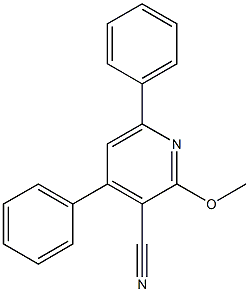 2-Methoxy-4,6-diphenylpyridine-3-carbonitrile 结构式