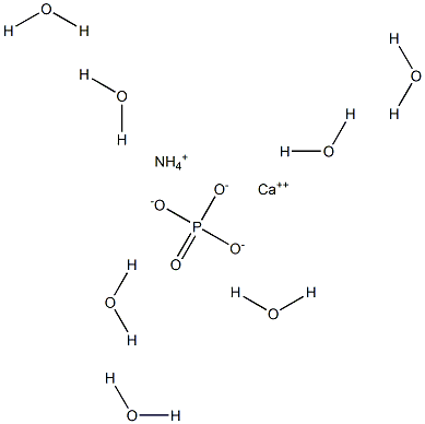 Ammonium calcium phosphate heptahydrate Structure