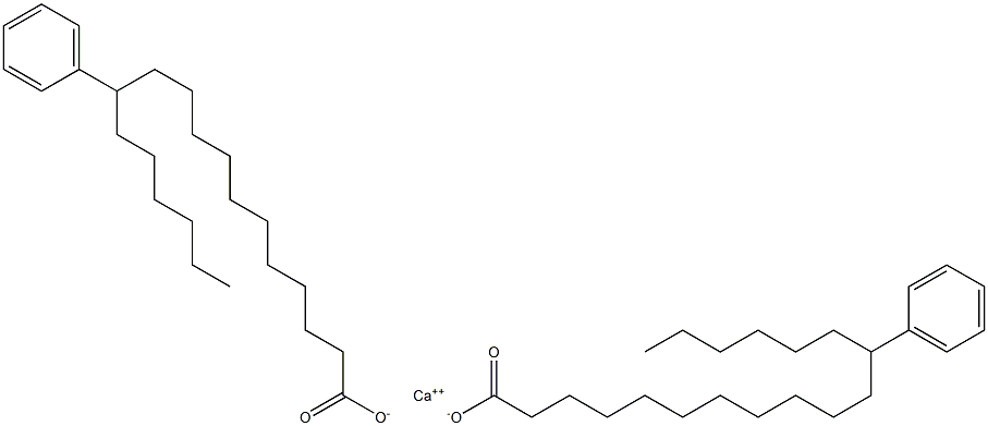 Bis(12-phenylstearic acid)calcium salt Struktur