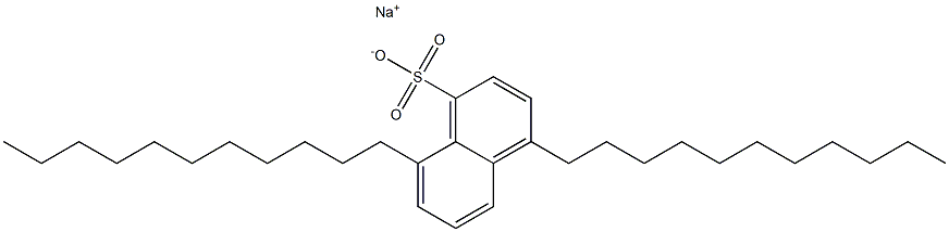 4,8-ジウンデシル-1-ナフタレンスルホン酸ナトリウム 化学構造式