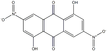 1,5-Dihydroxy-3,7-dinitroanthraquinone Struktur