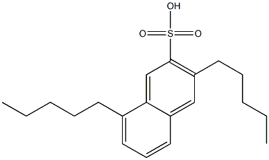 3,8-Dipentyl-2-naphthalenesulfonic acid,,结构式