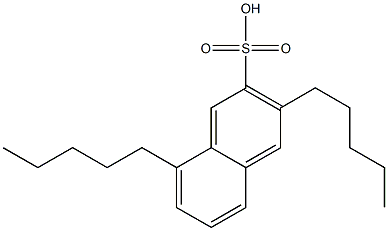 3,8-Dipentyl-2-naphthalenesulfonic acid Structure