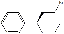 [R,(-)]-1-ブロモ-3-フェニルヘキサン 化学構造式