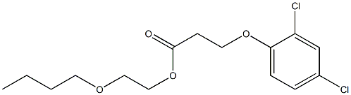 3-(2,4-Dichlorophenoxy)propanoic acid 2-butoxyethyl ester Structure