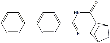 4-[4-フェニルフェニル]-3,5-ジアザトリシクロ[6.2.1.02,7]ウンデカ-3-エン-6-オン 化学構造式