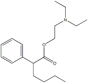 2-Phenylhexanoic acid 2-(diethylamino)ethyl ester,,结构式