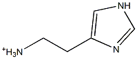 2-(1H-Imidazole-4-yl)ethanaminium Structure