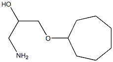 1-Amino-3-(cycloheptyloxy)-2-propanol,,结构式