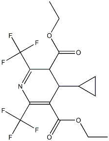 3,4-Dihydro-2,6-bis(trifluoromethyl)-4-cyclopropylpyridine-3,5-dicarboxylic acid diethyl ester