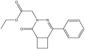 3-Phenyl-4,5-ethylene-5,6-dihydro-6-oxopyridazine-1(4H)-acetic acid ethyl ester Structure