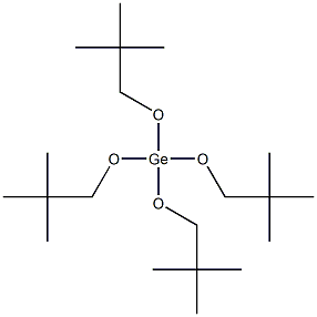 テトラキス(2,2-ジメチルプロピルオキシ)ゲルマン 化学構造式